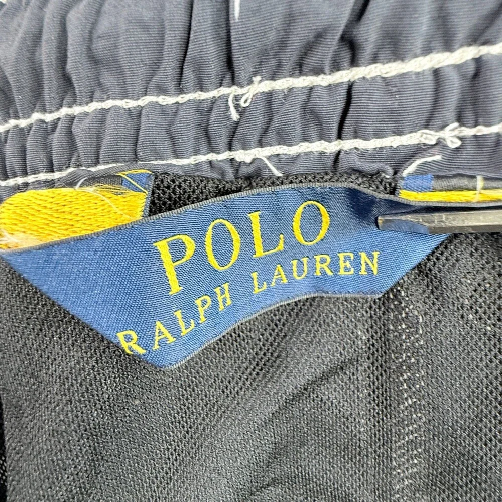 Polo Ralph Lauren Swim Trunks Mens L Blue Marlin Sailfish Fish Print Shorts